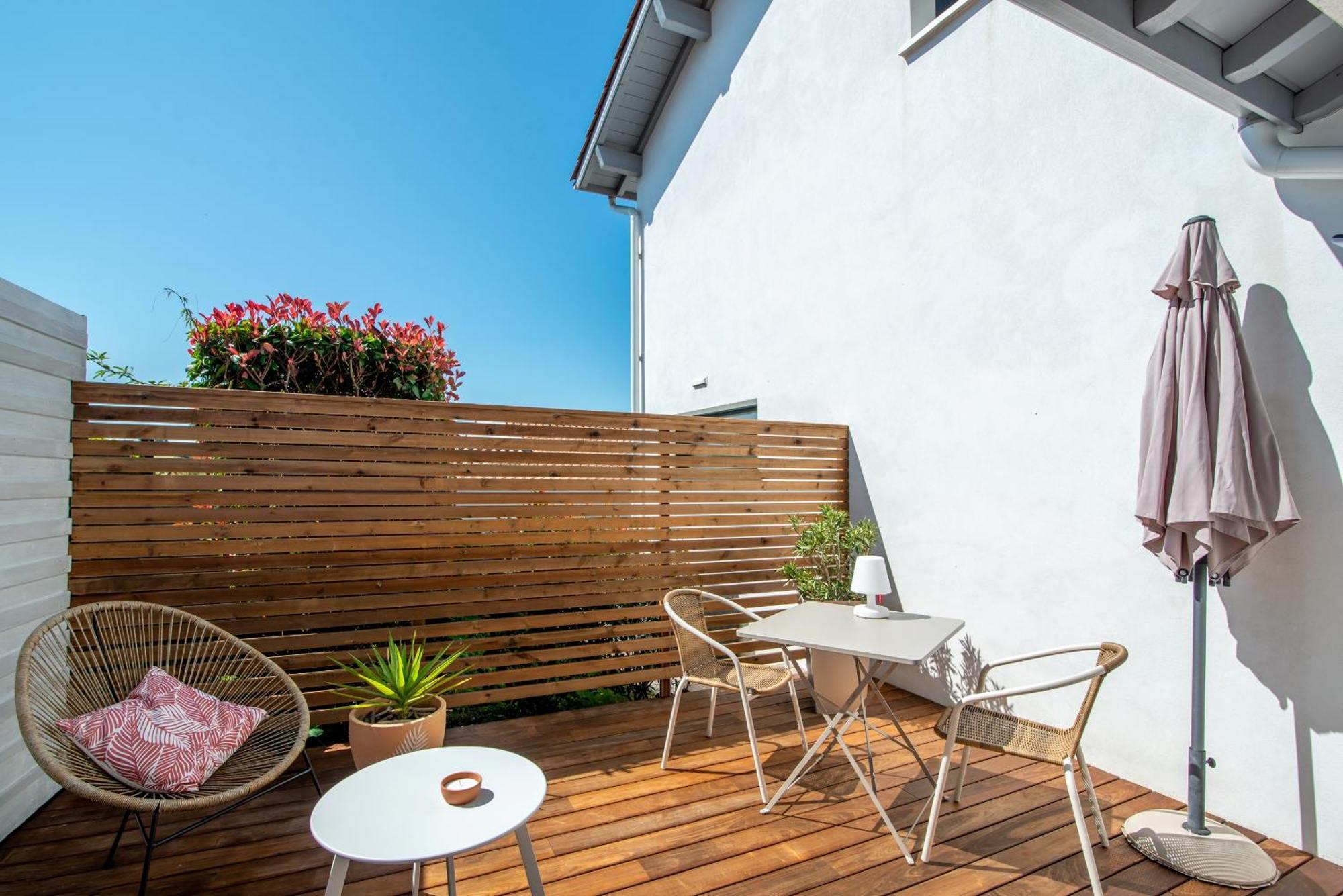 Studio Cocon Enea Bidart, Terrasse Et Parking Esterno foto